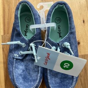 Cat & Jack Denim Slip On Shoes Size 10 Kids Blue Casual NWT